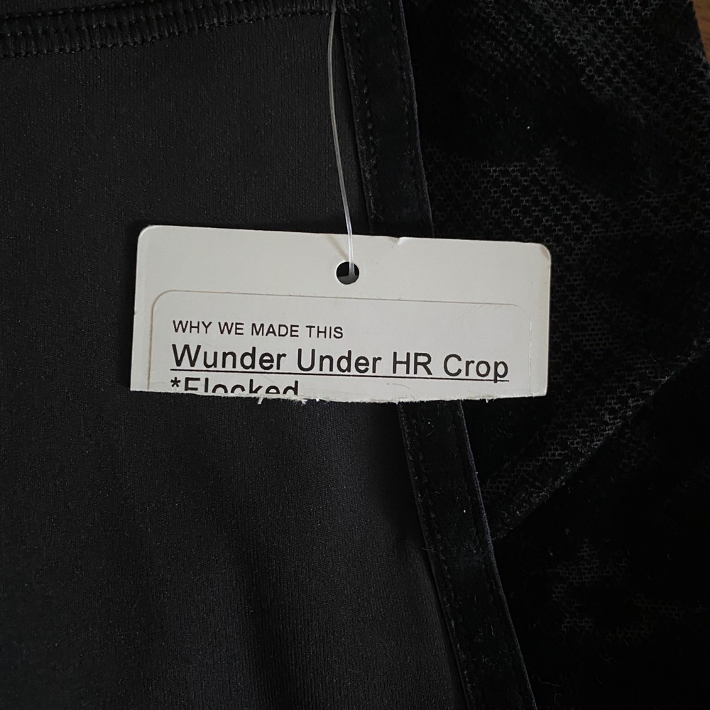 Lululemon Wunder Under Crop High-Rise Flocked - Picture 13 of 14